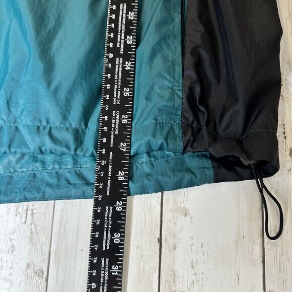 Vintage Columbia Windbreaker Packable Jacket Mens Size L Green Hoodie Zip - Picture 10 of 11